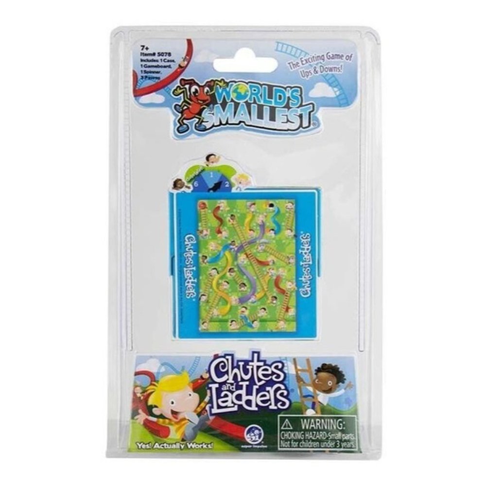 World's Smallest Chutes and Ladders Board Game - Super Impulse